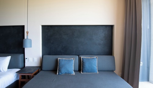 Suite de lujo, 1 cama de matrimonio grande con sofá cama, balcón