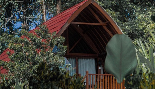 Habitación doble, piscina privada (Lumbung)