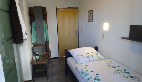 Habitación individual Deluxe, 1 cama individual, balcón, vistas al patio (Nr. 1104)