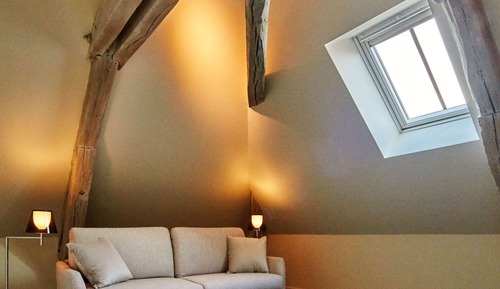 Dúplex, 1 cama de matrimonio grande con sofá cama (Suite)