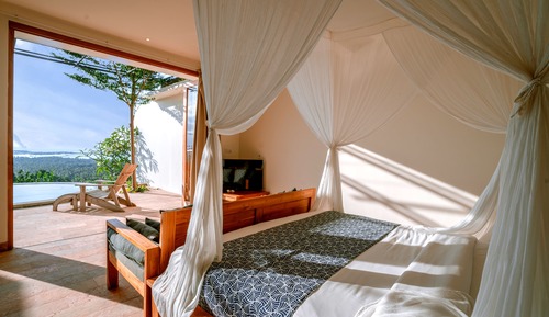 Villa de luna de miel, 1 cama de matrimonio grande, vistas al mar