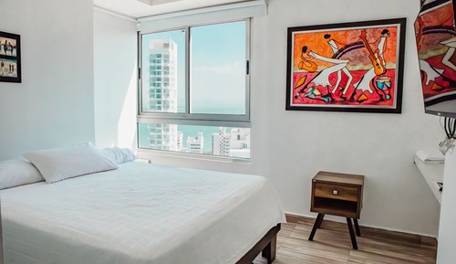 Suite de lujo, 2 habitaciones, vistas al mar, junto a la playa