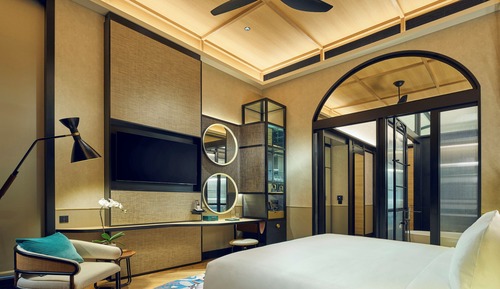 Habitación Deluxe, varias camas, balcón