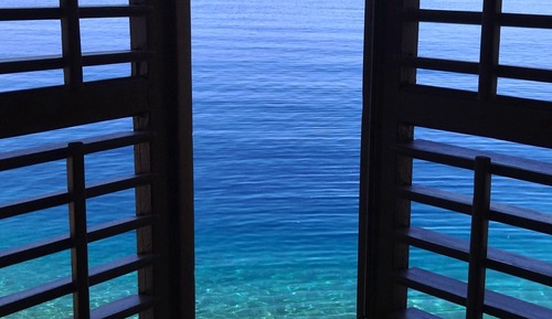 Habitación panorámica doble, 1 cama doble, vistas al mar, junto a la playa