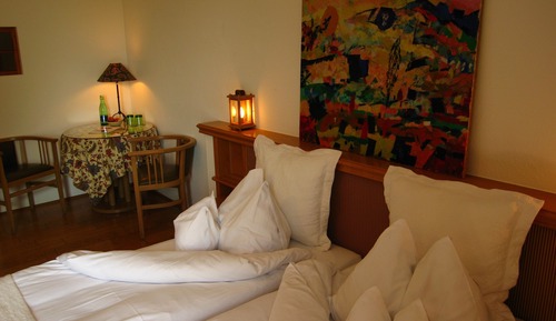 Habitación Confort doble de uso individual, balcón, en la zona del jardín