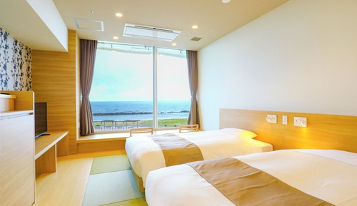 Habitación superior, no fumadores, vistas al mar (Japanese Style Twin Bed For 2 Person)