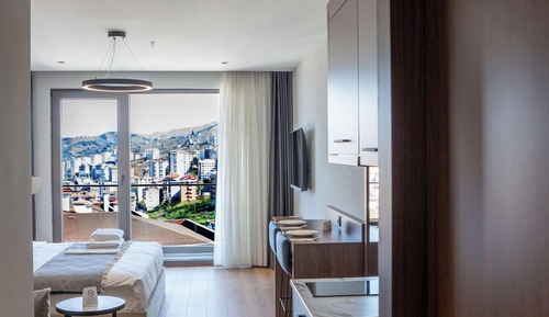 Estudio estándar, vistas a la ciudad