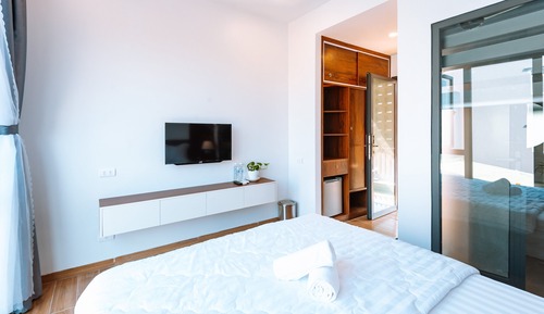 Habitación Deluxe doble, 1 cama de matrimonio, no fumadores, vistas al jardín