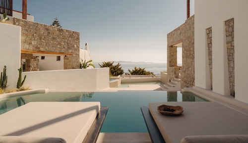 Suite, piscina privada, vistas al mar (De Sol Suite)