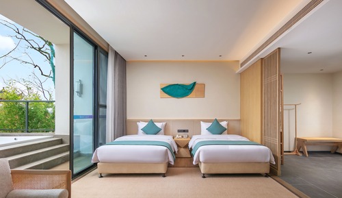 Habitación de lujo con 2 camas individuales