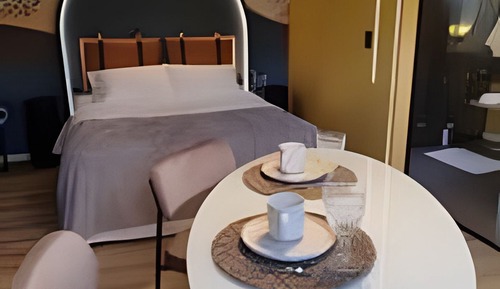 Cabaña Deluxe, 1 cama de matrimonio, bañera de hidromasaje, vistas a la montaña