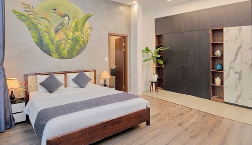 Habitación clásica doble, 1 cama de matrimonio grande, vistas al jardín (101)