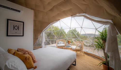 Tienda Premier, 1 cama de matrimonio, vistas al valle