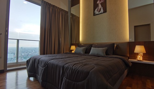 Estudio Premium, bañera, vistas parciales al mar