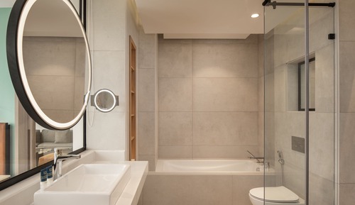 Suite ejecutiva, 1 cama de matrimonio grande, no fumadores, vistas a la ciudad