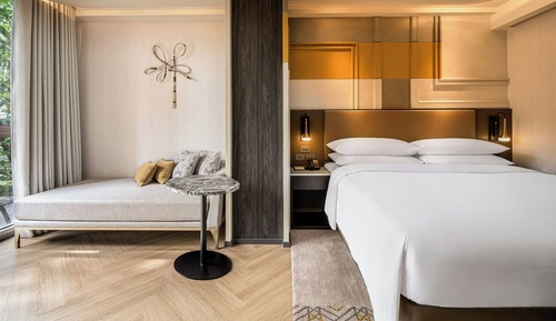 Habitación Deluxe, 1 cama de matrimonio grande con sofá cama, no fumadores