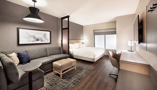 Habitación, 1 cama de matrimonio grande con sofá cama (High Floor)