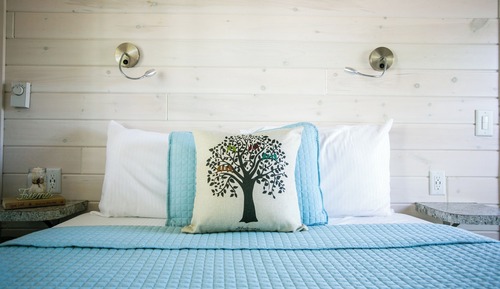 Cabaña estándar, 1 cama de matrimonio, vistas al lago