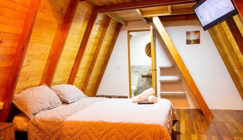 Chalet de diseño, 2 habitaciones, bañera accesible, vistas al jardín
