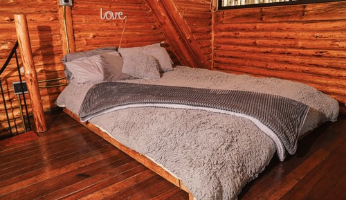 Cabaña panorámica, 1 cama doble con sofá cama, bañera de hidromasaje, vistas a la ciudad