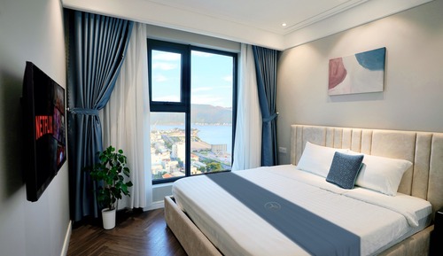 Apartamento superior, 2 habitaciones, 2 baños, vistas al mar