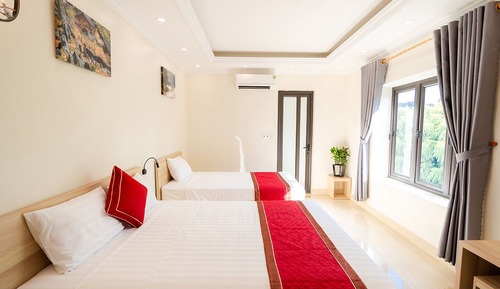 Habitación familiar doble, varias camas