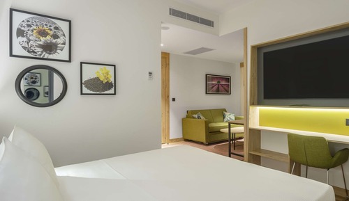 Habitación, 1 cama de matrimonio grande con sofá cama, no fumadores, en esquina
