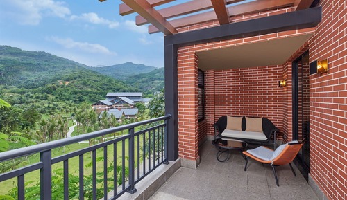 Habitación Deluxe, 2 camas dobles, vistas al jardín