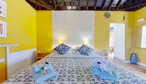 Casa Deluxe, 1 cama de matrimonio grande, frigorífico y microondas, vistas a la piscina