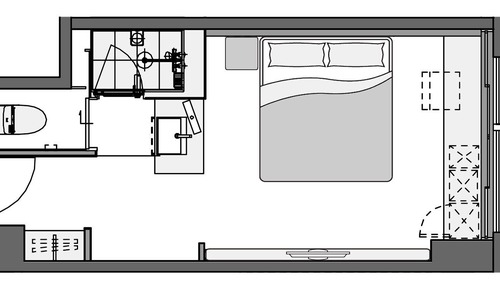 Habitación estándar, 1 cama de matrimonio grande, no fumadores