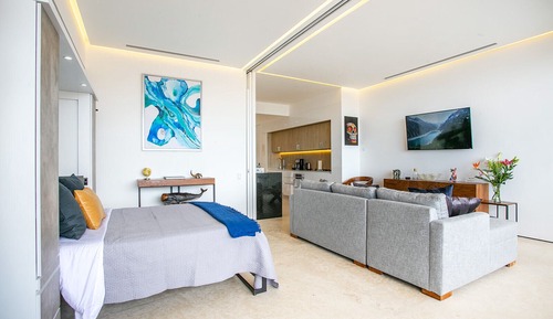 Apartamento Deluxe 1 habitación vista parcial al mar