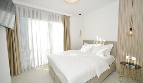 Apartamento Deluxe, 1 cama de matrimonio con sofá cama, balcón, vistas a la bahía