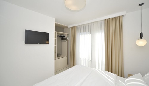 Apartamento Deluxe, 1 cama de matrimonio con sofá cama, balcón, vistas a la bahía