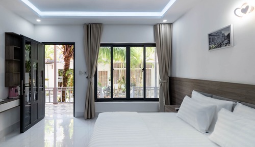 Habitación Deluxe doble, 1 cama de matrimonio grande, patio
