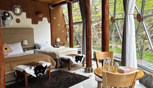 Habitación Deluxe, varias camas, vistas al jardín, junto a la montaña
