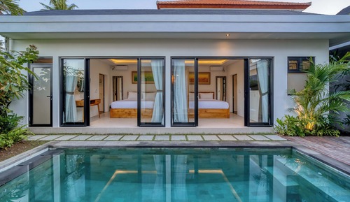 Villa superior, 2 habitaciones, vistas a la piscina