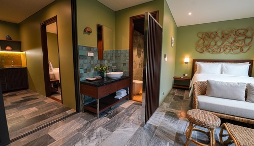 Apartamento familiar, 2 habitaciones, vistas al jardín