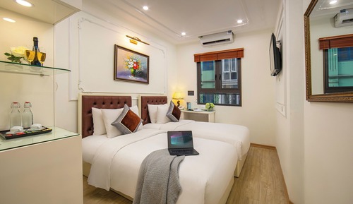 Habitación Deluxe con 1 cama doble o 2 individuales, no fumadores, vistas a la ciudad