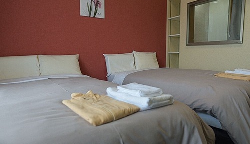 Habitación básica con 2 camas individuales