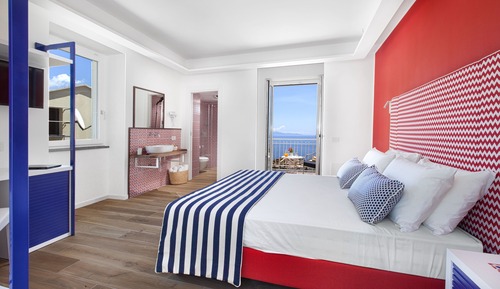 Habitación Deluxe, varias camas, vistas al mar