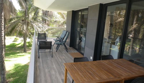 Estudio estándar, 1 cama de matrimonio, balcón, vistas parciales al mar (306)