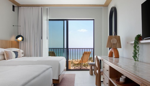 Habitación Premium, 2 camas de matrimonio, vistas al mar