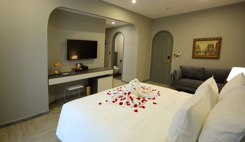 Habitación Premium doble, 1 cama de matrimonio grande, vistas a la playa