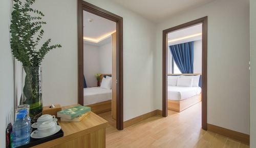Habitación familiar, 2 habitaciones, balcón, vistas a la ciudad