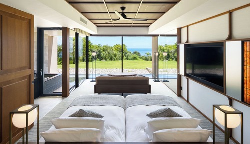 Habitación estándar con 2 camas individuales, vistas al mar, planta baja