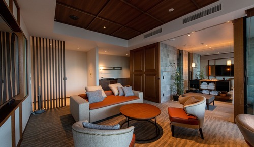 Habitación familiar con 2 camas individuales, vistas al mar, planta baja