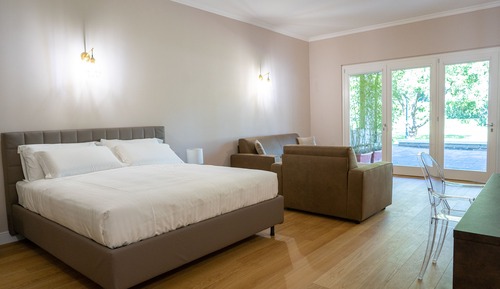 Habitación familiar, vistas al jardín