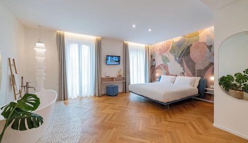 Habitación Deluxe, 1 cama de matrimonio grande, balcón, vistas al jardín