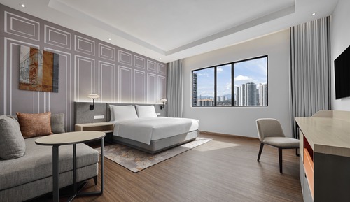 Habitación, 1 cama de matrimonio grande con sofá cama