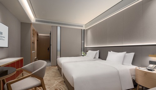 Habitación de lujo con 2 camas individuales, vistas a la ciudad